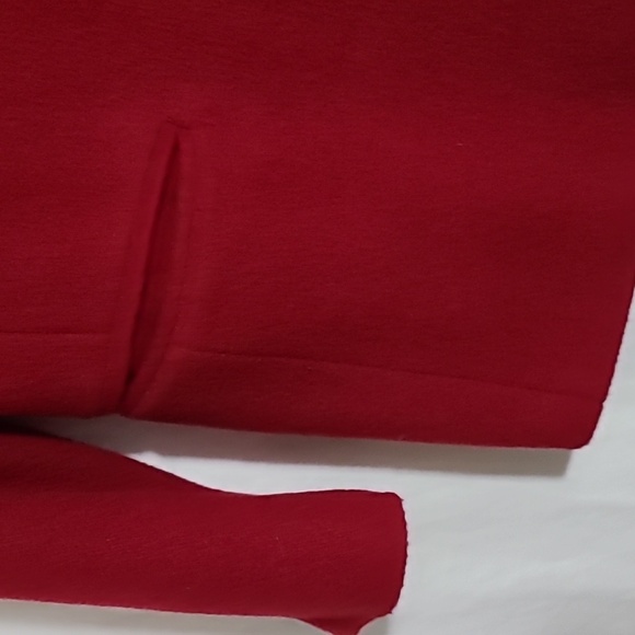 Ashley Scott Women's Size Large Red Wool Blend Coat Hello Fall and Winter! - Picture 6 of 9